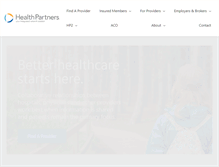 Tablet Screenshot of healthpartnersnetwork.com